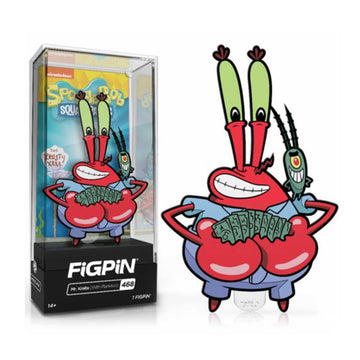 SpongeBob SquarePants Mr. Krabs with Plankton FiGPiN #468 | Classic Enamel Pin - BUCKET POPCORN
